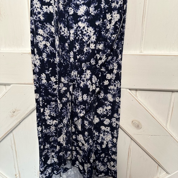 Cute Juicy Couture Summer Maxi Dress Blue with Floral Print - Picture 3 of 3